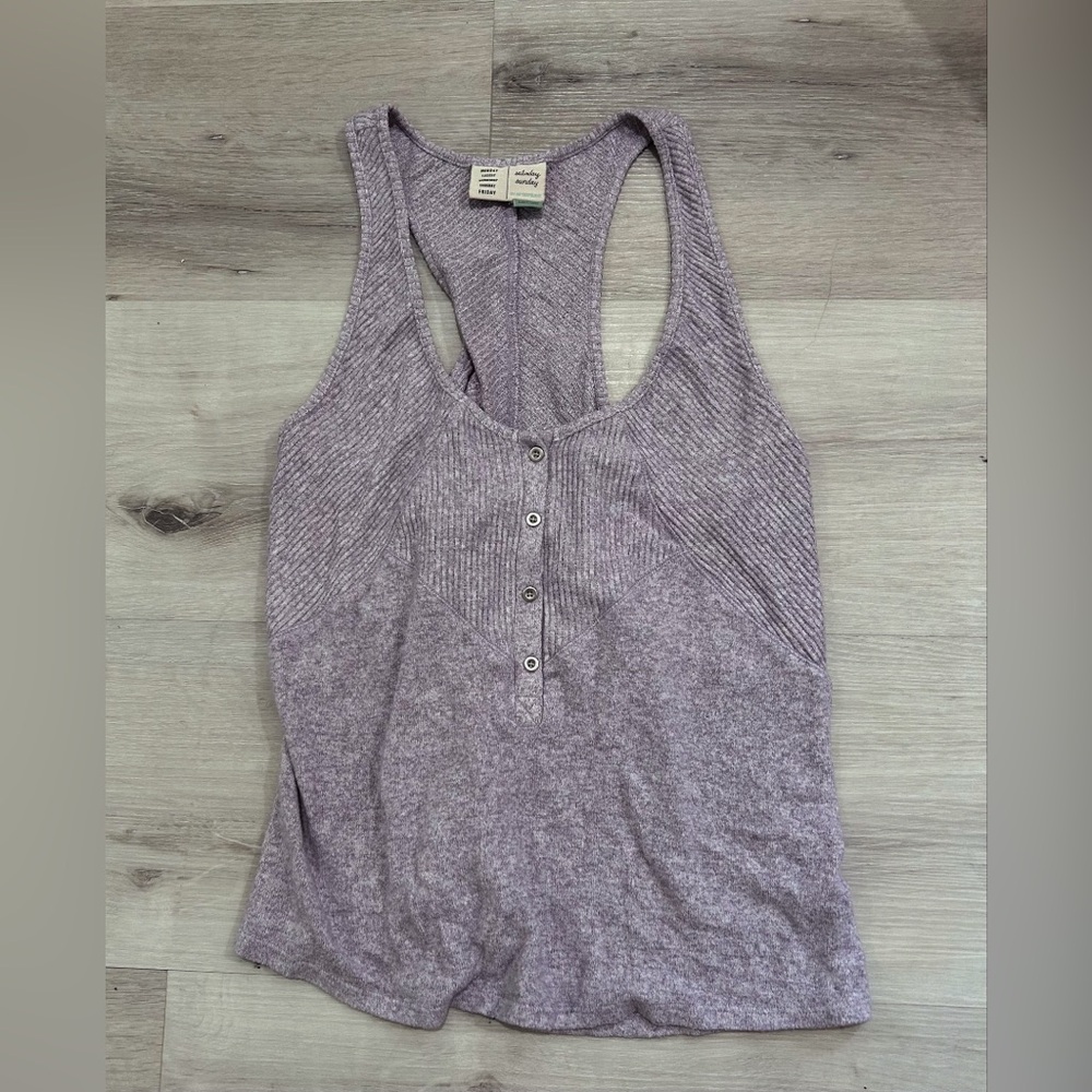 Anthropologie Saturday Sunday Lucy Ribbed Tank Top